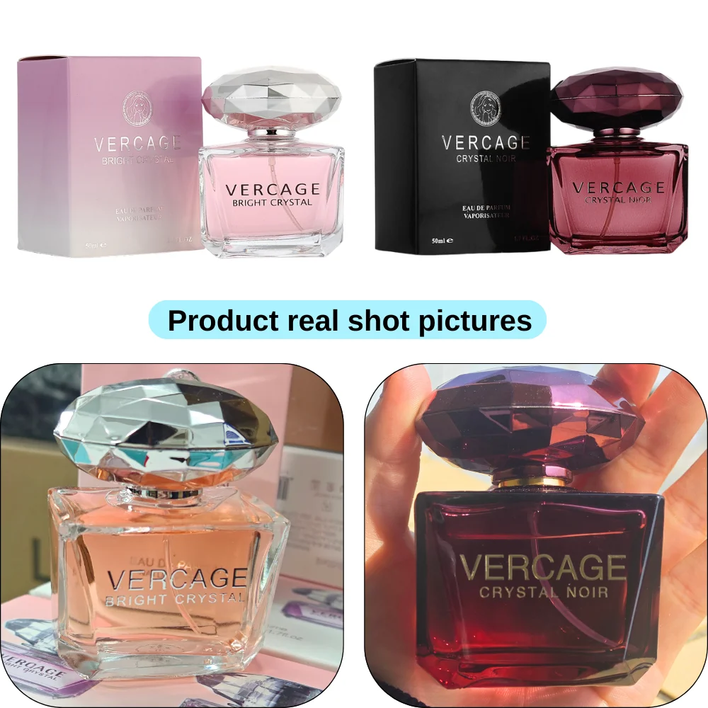 عطر أوسمانثوس والفاوانيا والرمان للنساء - سلسلة كريستال دايموند، عطر خفيف وأنيق - الصورة 4