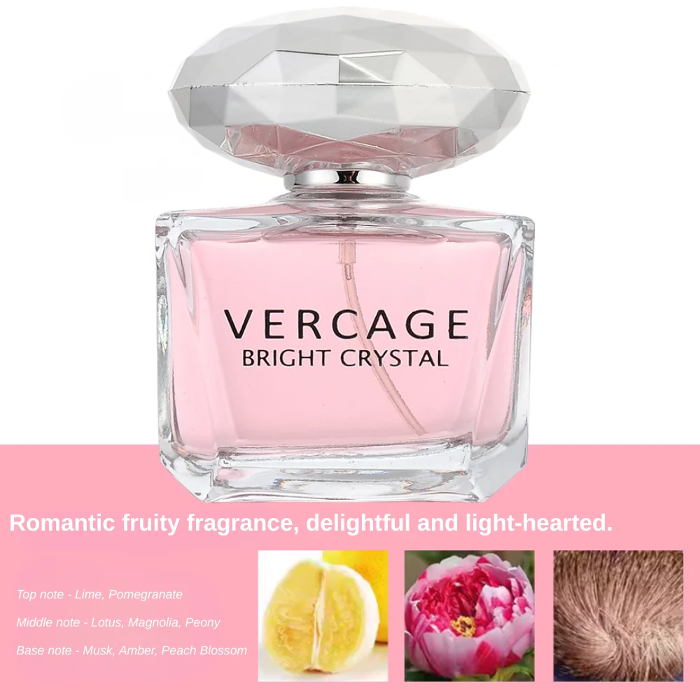 عطر أوسمانثوس والفاوانيا والرمان للنساء - سلسلة كريستال دايموند، عطر خفيف وأنيق - الصورة 5